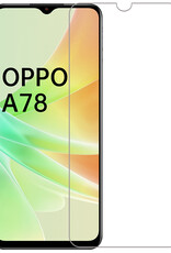 BASEY. Screenprotector Geschikt voor OPPO A78 5G Screenprotector Tempered Glass - Screenprotector Geschikt voor OPPO A78 Beschermglas Screen Protector Glas
