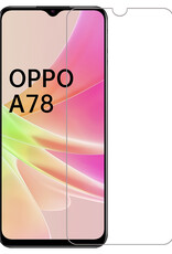 Nomfy Screenprotector Geschikt voor OPPO A78 5G Screenprotector Bescherm Glas Tempered Glass - Screenprotector Geschikt voor OPPO A78 Screen Protector