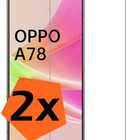 Nomfy Nomfy OPPO A78 Screenprotector Glas - 2 PACK