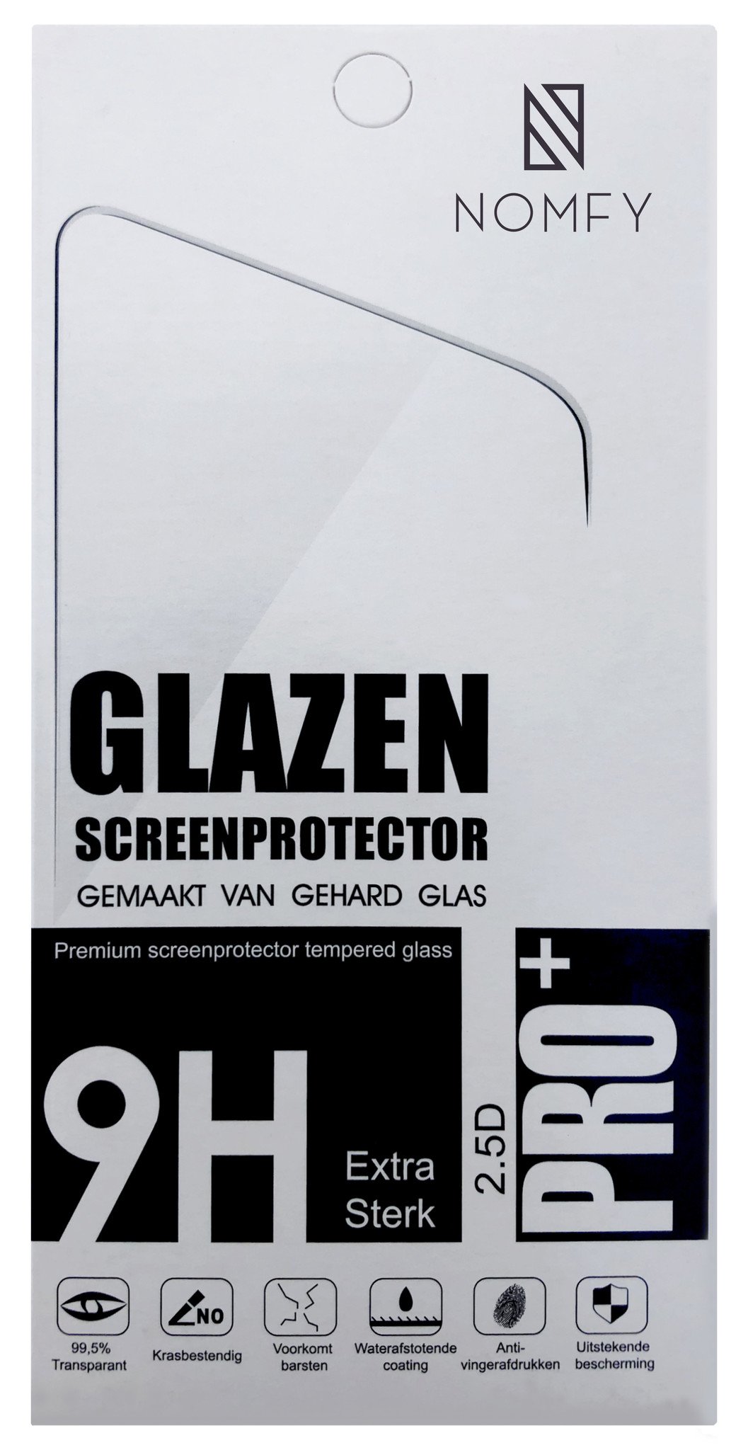 Nomfy  OPPO A78 Screenprotector Bescherm Glas Tempered Glass - OPPO A78 Screen Protector - 2x