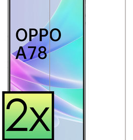 NoXx NoXx OPPO A78 Screenprotector Glas - 2 PACK