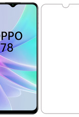 NoXx Screenprotector Geschikt voor OPPO A78 5G Screenprotector Tempered Glass Gehard Glas Full Cover - 3x