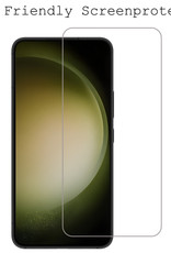 BASEY. Samsung Galaxy S23 Screenprotector Tempered Glass Beschermglas Dichte Notch - Screenprotector voor Samsung Galaxy S23 Screen Protector - 2 Stuks