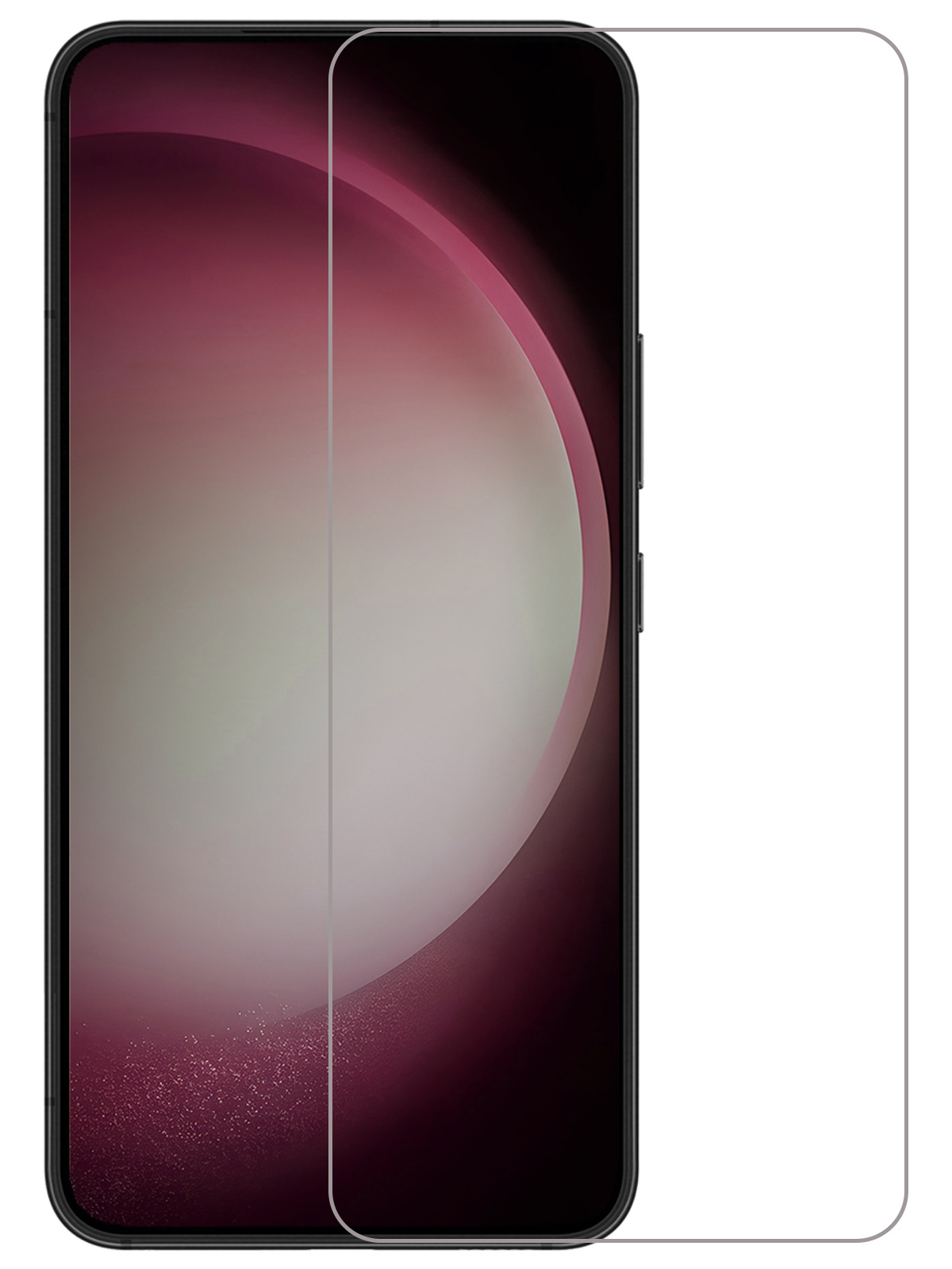 NoXx Screenprotector Geschikt voor Samsung S23 Screenprotector Tempered Glass Gehard Glas Full Screen Display Cover