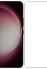 NoXx Screenprotector Geschikt voor Samsung S23 Screenprotector Tempered Glass Gehard Glas Full Screen Display Cover
