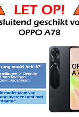 Nomfy OPPO A78 Screenprotector Bescherm Glas Tempered Glass Full Cover - OPPO A78 Screen Protector - 2x