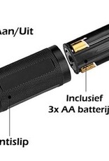 Nomfy Ultra Violet Zaklamp LED Incl. Batterijen - UV Zaklamp Met LED Verlichting Black Light - UV Zaklamp LED Zaklamp Ultra Violet Blacklight Zwart