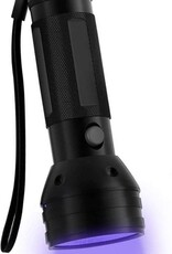 Nomfy Ultra Violet Zaklamp LED Incl. Batterijen - UV Zaklamp Met LED Verlichting Black Light - UV Zaklamp LED Zaklamp Ultra Violet Blacklight Zwart