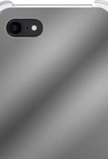 Hoes Geschikt voor iPhone 7 Hoesje Siliconen Cover Shock Proof Back Case Shockproof Hoes - Zwart