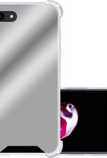 NoXx Hoes Geschikt voor iPhone 7 Hoesje Siliconen Cover Shock Proof Back Case Shockproof Hoes - Zilver