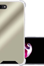 NoXx Hoes Geschikt voor iPhone 7 Hoesje Siliconen Cover Shock Proof Back Case Shockproof Hoes - Goud