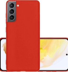NoXx NoXx Samsung Galaxy S21 hoesje siliconen - Rood