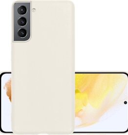NoXx NoXx Samsung Galaxy S21 hoesje siliconen - Wit