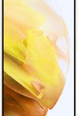 NoXx Hoes Geschikt voor Samsung S21 Hoesje Cover Siliconen Back Case Hoes - Wit