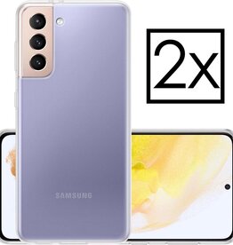 NoXx 2 PACK - NoXx Samsung Galaxy S21 hoesje siliconen - Transparant