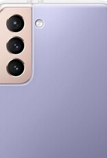 NoXx Hoes Geschikt voor Samsung S21 Hoesje Cover Siliconen Back Case Hoes - Transparant - 2x