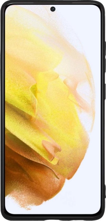 NoXx Hoes Geschikt voor Samsung S21 Hoesje Cover Siliconen Back Case Hoes - Zwart - 2x