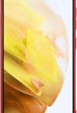 NoXx Hoes Geschikt voor Samsung S21 Hoesje Cover Siliconen Back Case Hoes - Rood - 2x