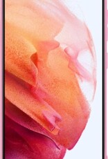 Hoesje Geschikt voor Samsung S21 Hoesje Siliconen Cover Case - Hoes Geschikt voor Samsung Galaxy S21 Hoes Back Case - Roze