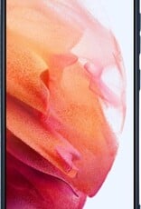 Hoesje Geschikt voor Samsung S21 Hoesje Siliconen Cover Case - Hoes Geschikt voor Samsung Galaxy S21 Hoes Back Case - 2-PACK - Donkerblauw