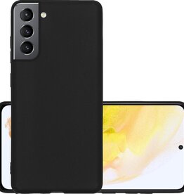 NoXx NoXx Samsung Galaxy S21 Plus hoesje siliconen - Zwart