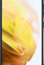 NoXx Hoes Geschikt voor Samsung S21 Plus Hoesje Cover Siliconen Back Case Hoes - Donkerblauw - 2x