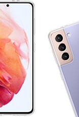 Nomfy Hoesje Geschikt voor Samsung S21 Plus Hoesje Siliconen Cover Case - Hoes Geschikt voor Samsung Galaxy S21 Plus Hoes Back Case - Transparant