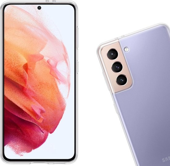 Nomfy Hoesje Geschikt voor Samsung S21 Plus Hoesje Siliconen Cover Case - Hoes Geschikt voor Samsung Galaxy S21 Plus Hoes Back Case - Transparant