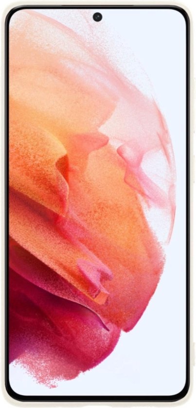 Nomfy Hoesje Geschikt voor Samsung S21 Plus Hoesje Siliconen Cover Case - Hoes Geschikt voor Samsung Galaxy S21 Plus Hoes Back Case - Wit