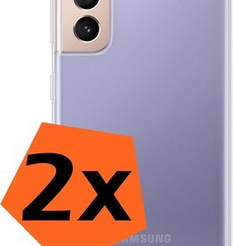 Nomfy 2 PACK - Nomfy Samsung Galaxy S21 Plus hoesje siliconen - Transparant