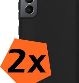 Nomfy 2 PACK - Nomfy Samsung Galaxy S21 Plus hoesje siliconen - Zwart