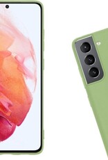 Nomfy Hoesje Geschikt voor Samsung S21 Plus Hoesje Siliconen Cover Case - Hoes Geschikt voor Samsung Galaxy S21 Plus Hoes Back Case - 2-PACK - Groen