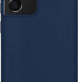 Nomfy Samsung Galaxy S21 Ultra hoesje siliconen - Donkerblauw