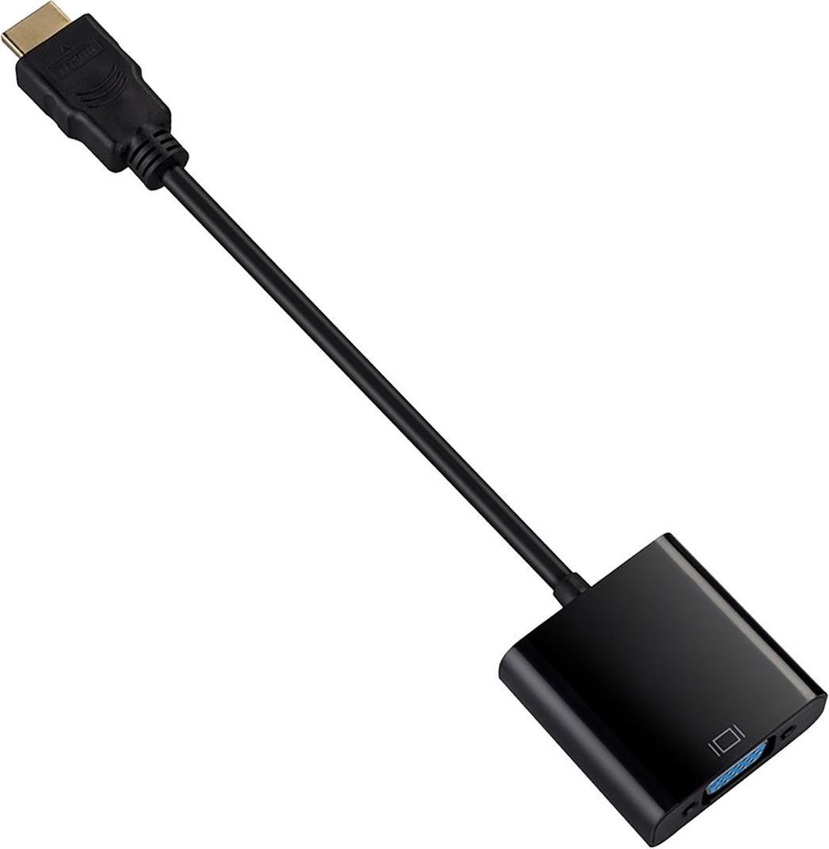 NoXx HDMI naar VGA Converter Kabel - HDMI naar VGA Adapter Kabel - Zwart