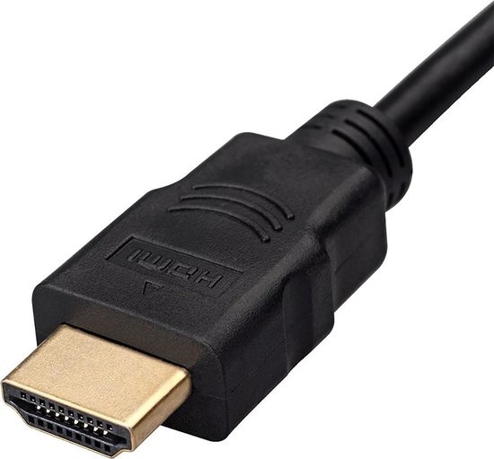 NoXx HDMI naar VGA Converter Kabel - HDMI naar VGA Adapter Kabel - Zwart