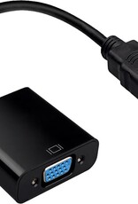 Nomfy HDMI naar VGA Adapter Kabel - HDMI Adapter - HDMI naar VGA Kabel Converter - HDMI VGA Adapter 1080p Kwaliteit - Kabellengte 16cm - Zwart