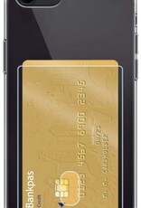 Nomfy Hoesje Geschikt voor iPhone 7/8 Hoesje Pasjeshouder Shockproof Pas Houder - Hoesje Geschikt voor iPhone 7/8 Hoes Met Kaarthouder - Transparant