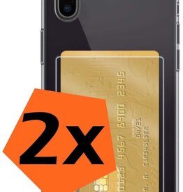 Nomfy Nomfy 2x iPhone X Pashouder Hoesje Shockproof