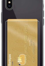 Nomfy Hoesje Geschikt voor iPhone Xs Max Hoesje Pasjeshouder Shockproof Pas Houder - Hoesje Geschikt voor iPhone Xs Max Hoes Met Kaarthouder - Transparant