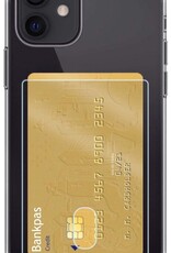 Nomfy Hoesje Geschikt voor iPhone 12 Mini Hoesje Pasjeshouder Shockproof Pas Houder - Hoesje Geschikt voor iPhone 12 Mini Hoes Met Kaarthouder - Transparant