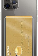 Nomfy Hoesje Geschikt voor iPhone 12 Pro Hoesje Pasjeshouder Shockproof Pas Houder - Hoesje Geschikt voor iPhone 12 Pro Hoes Met Kaarthouder - Transparant