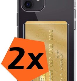 Nomfy Nomfy 2x iPhone 12 Mini Pashouder Hoesje Shockproof