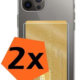 Nomfy Nomfy 2x iPhone 12 Pro Pashouder Hoesje Shockproof