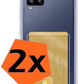 Nomfy Nomfy 2x Samsung Galaxy A12 Pashouder Hoesje Shockproof