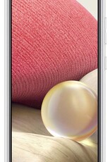 Nomfy Hoesje Geschikt voor Samsung A32 5G Hoesje Pasjeshouder Shockproof Pas Houder - Hoesje Geschikt voor Samsung Galaxy A32 5G Hoes Met Kaarthouder - Transparant - 2 PACK