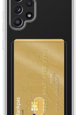 Nomfy Hoesje Geschikt voor Samsung A72 Hoesje Pasjeshouder Shockproof Pas Houder - Hoesje Geschikt voor Samsung Galaxy A72 Hoes Met Kaarthouder - Transparant