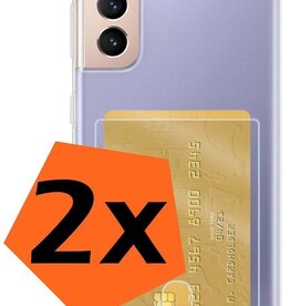 Nomfy Nomfy 2x Samsung Galaxy S21 Plus Pashouder Hoesje Shockproof