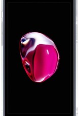 NoXx Hoes Geschikt voor iPhone 7/8/SE 2020 Hoesje Pasjeshouder Cover Shock Proof Case Siliconen Hoes Met Kaarthouder - Transparant