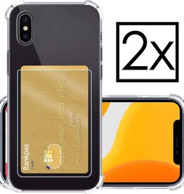 NoXx NoXx 2x iPhone Xs Max Pashouder Hoesje Shockproof