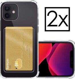 NoXx NoXx 2x iPhone 12 Mini Pashouder Hoesje Shockproof